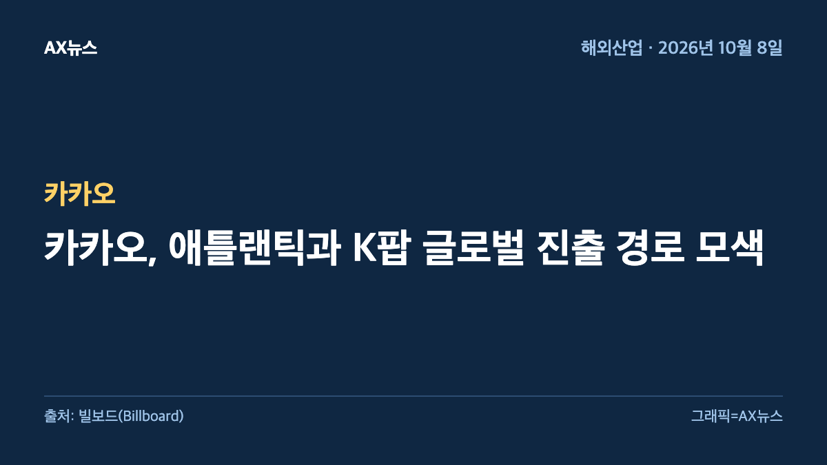 카카오 — 카카오, 애틀랜틱과 K팝 글로벌 진출 경로 모색