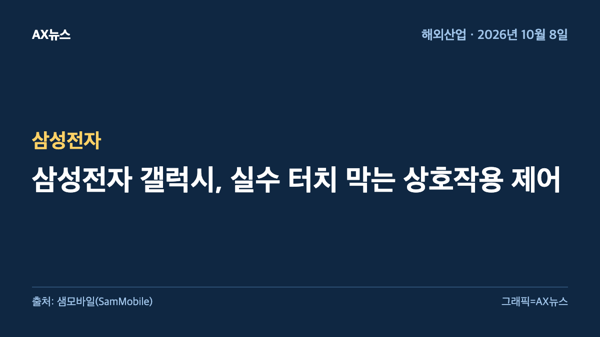 삼성전자 — 삼성전자 갤럭시, 실수 터치 막는 상호작용 제어